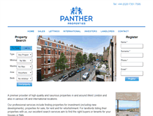 Tablet Screenshot of panther-international.com